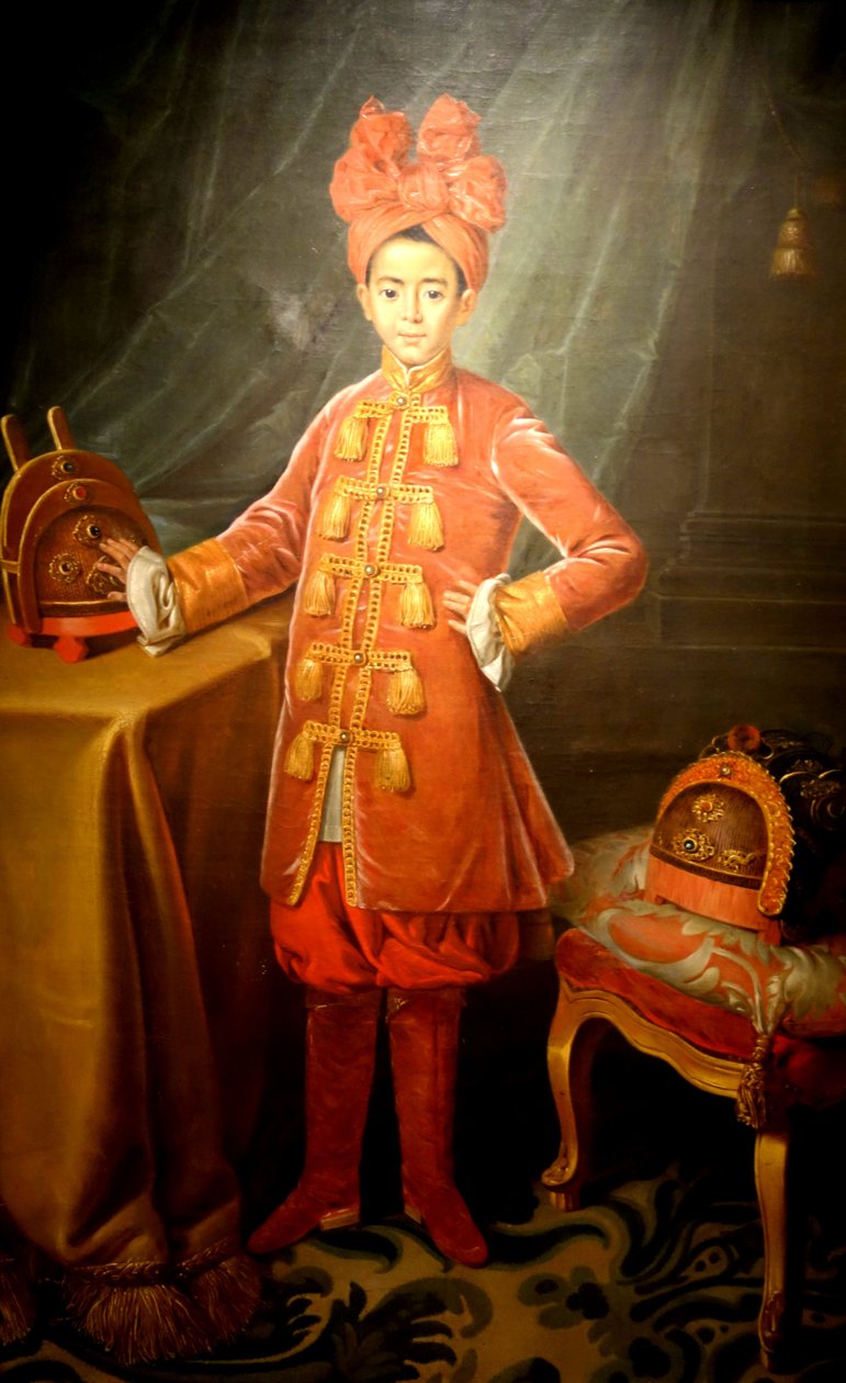 Vietnamský princ Cahn na francouzském dvoře Ludvíka XVI. V roce 1787 od Unknown