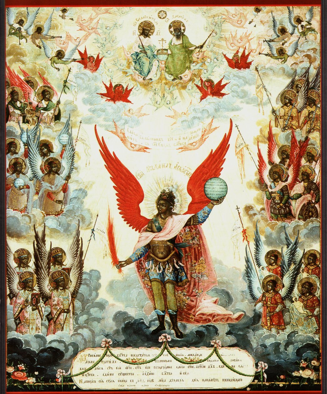 Ruská ikona svatého Michala. Archanděl Michael. Ruská ikona. 1804 od Unknown