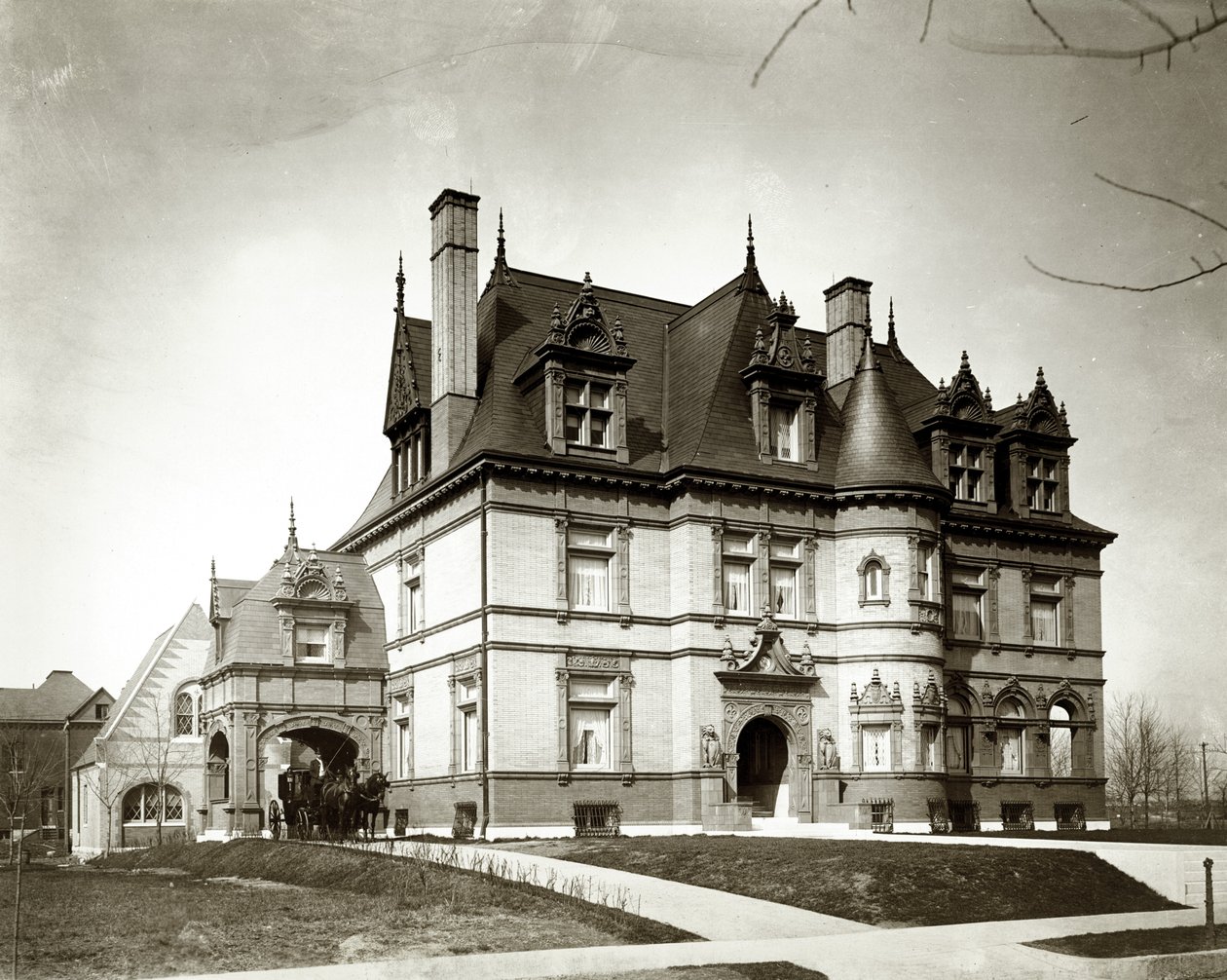 Rezidence Williama K. Bixbyho. 13 Portlandské místo. Postaven ca. 1895. W. Albert Swasey, architekt od Unknown