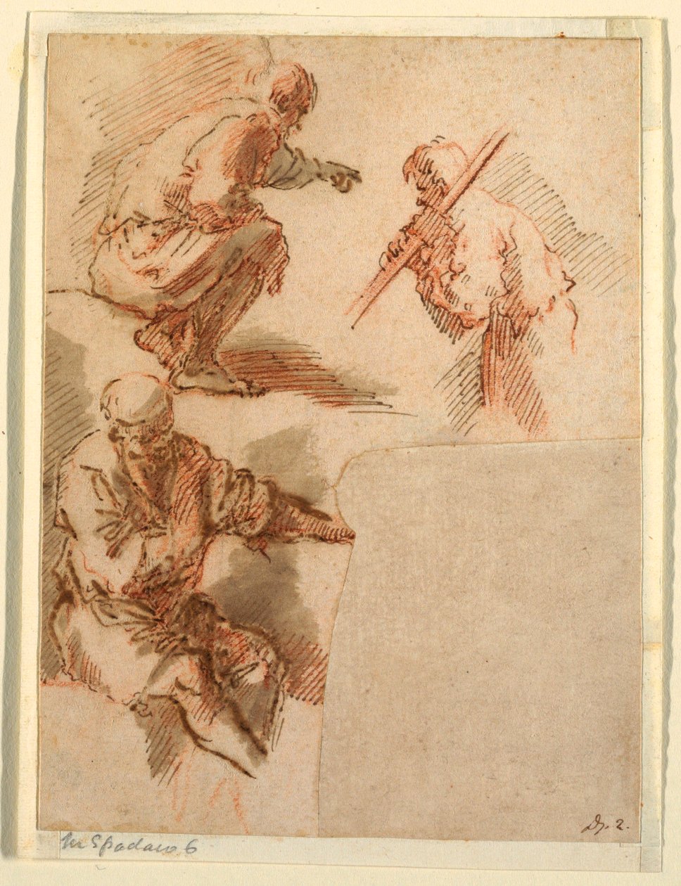 Kresba, Tři muži, 1630–1640 od Unknown