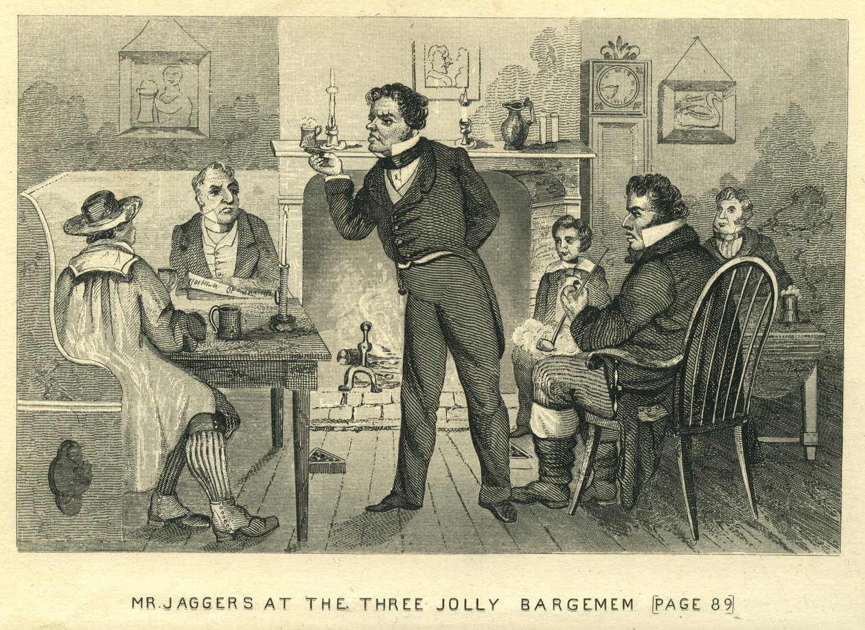 Velká očekávání - Pan Jaggers At The Three Jolly Bargemen, c.1862 od Unbekannt Unbekannt