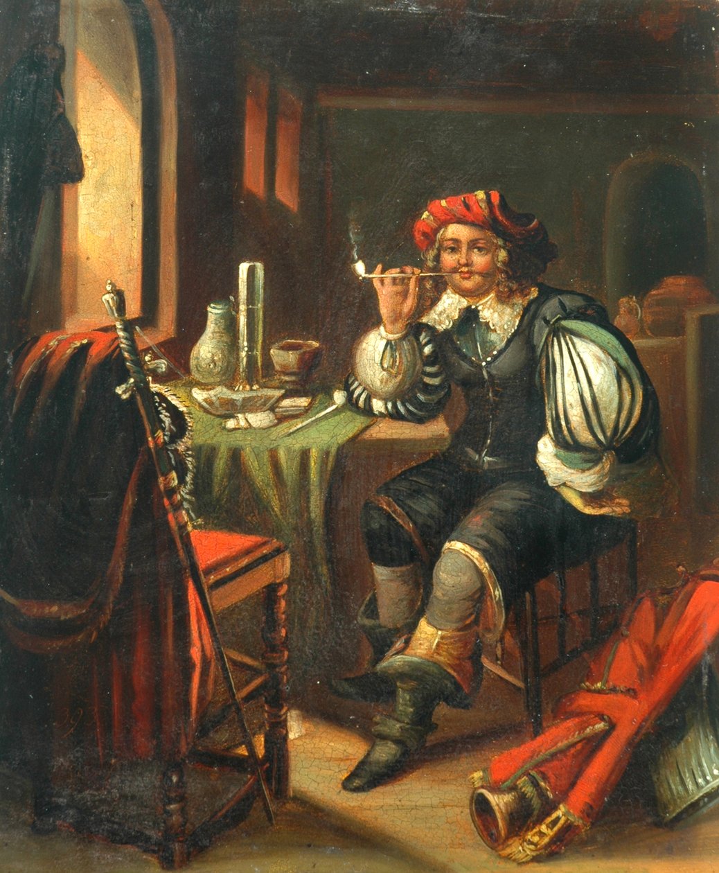 Muž kouření od Unknown