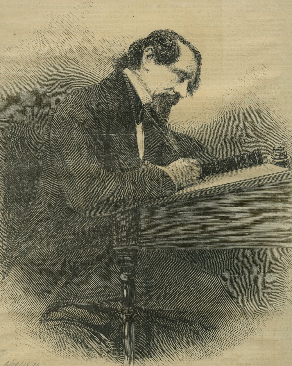Zesnulý Charles Dickens, kolem roku 1870 od Unbekannt Unbekannt