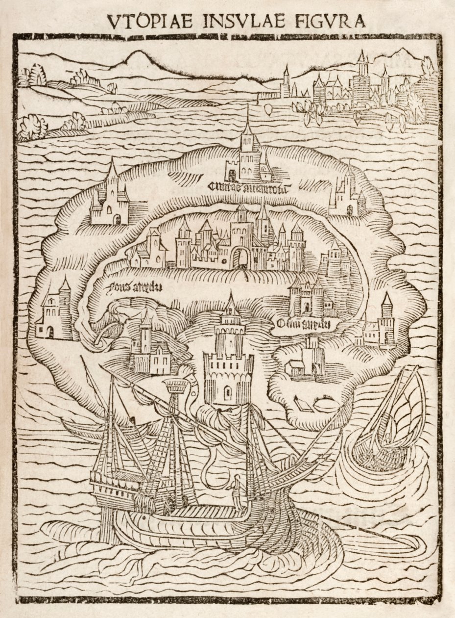 Utopiae Insulae Figura" od Unknown