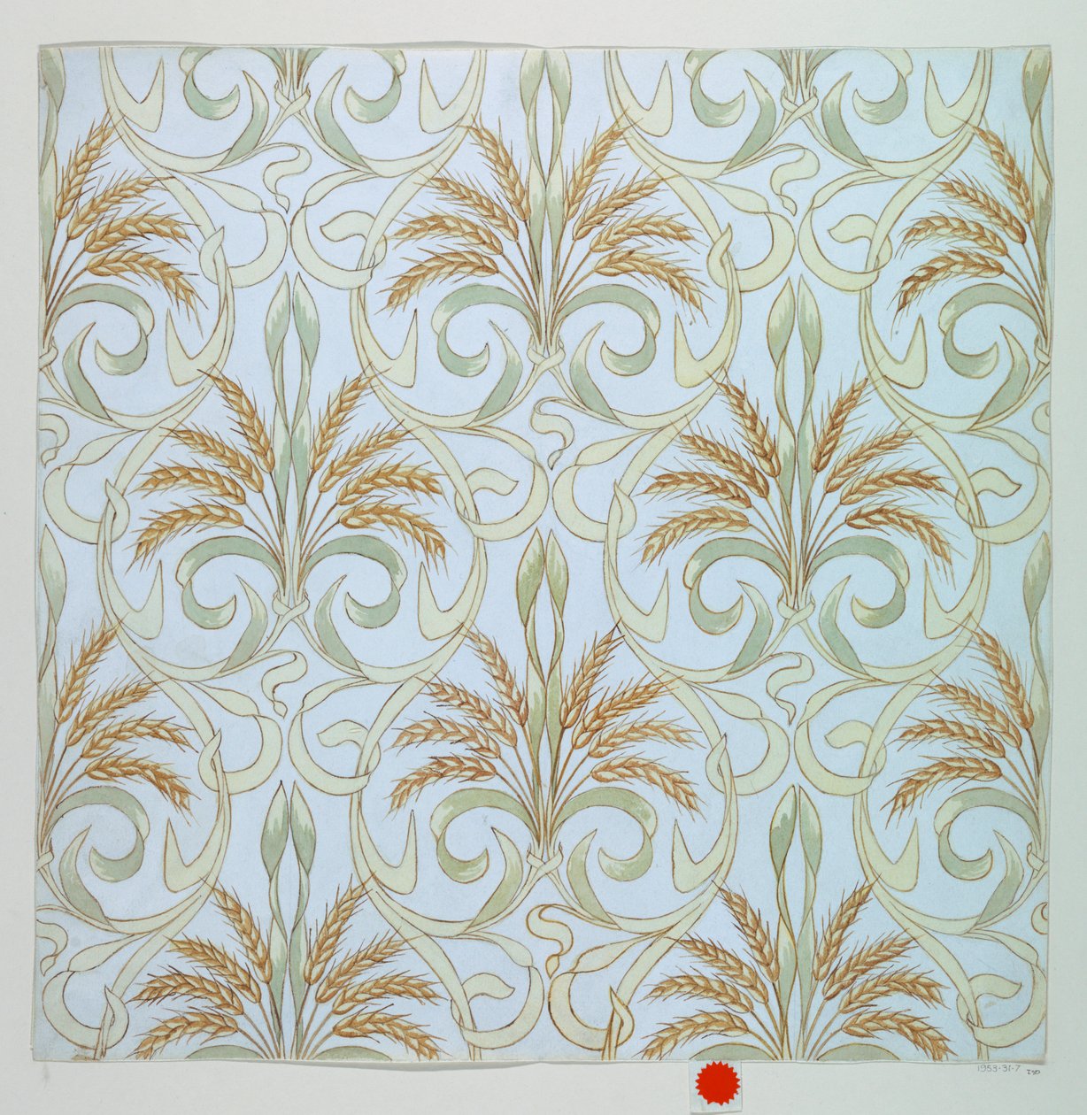 Kresba, design pro tapetu, 1894 od Unknown