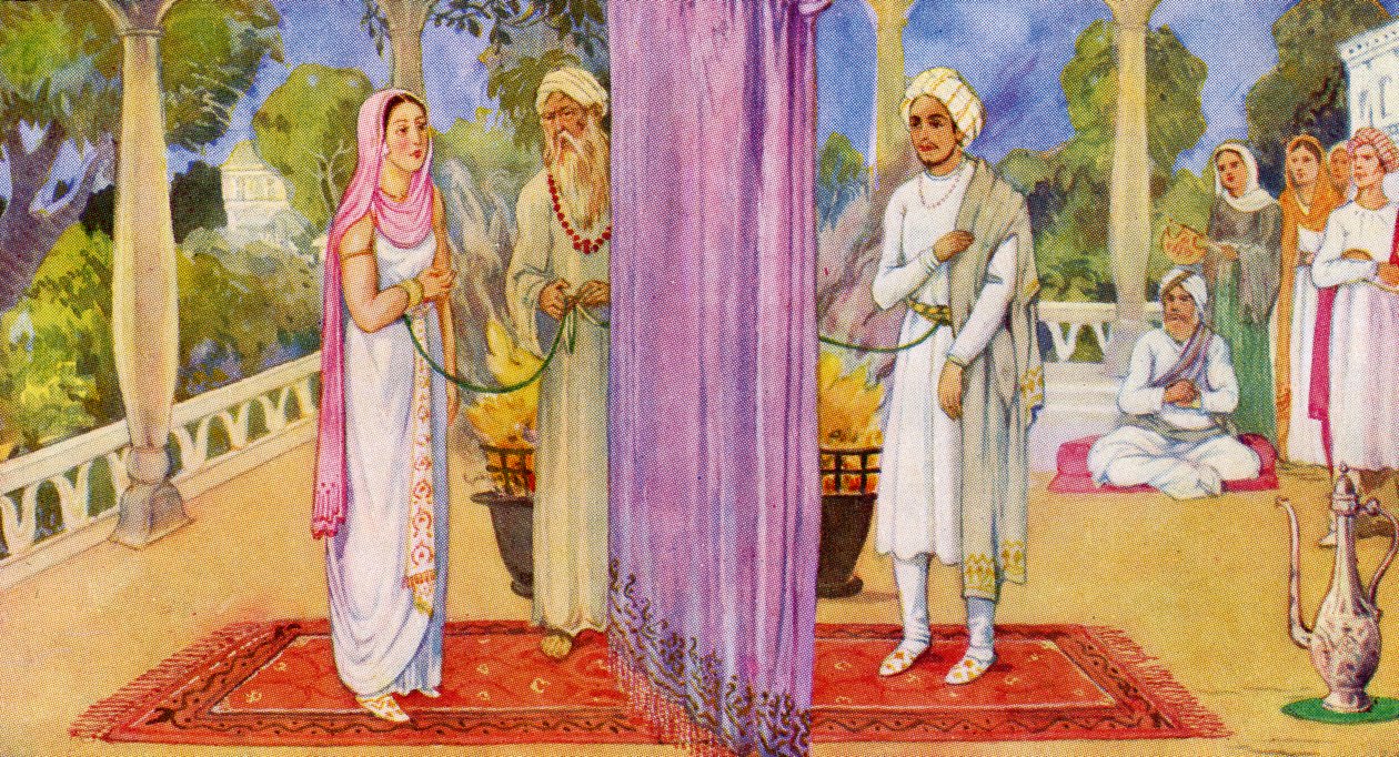 Hinduistická indická svatba, 1941 od Unknown