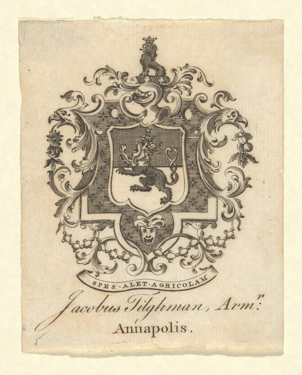 Knihovna Jacoba Tilghama od Unknown