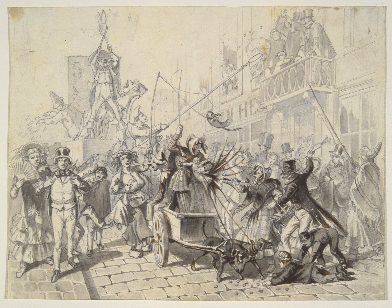 Karneval v Antverpách od Unknown