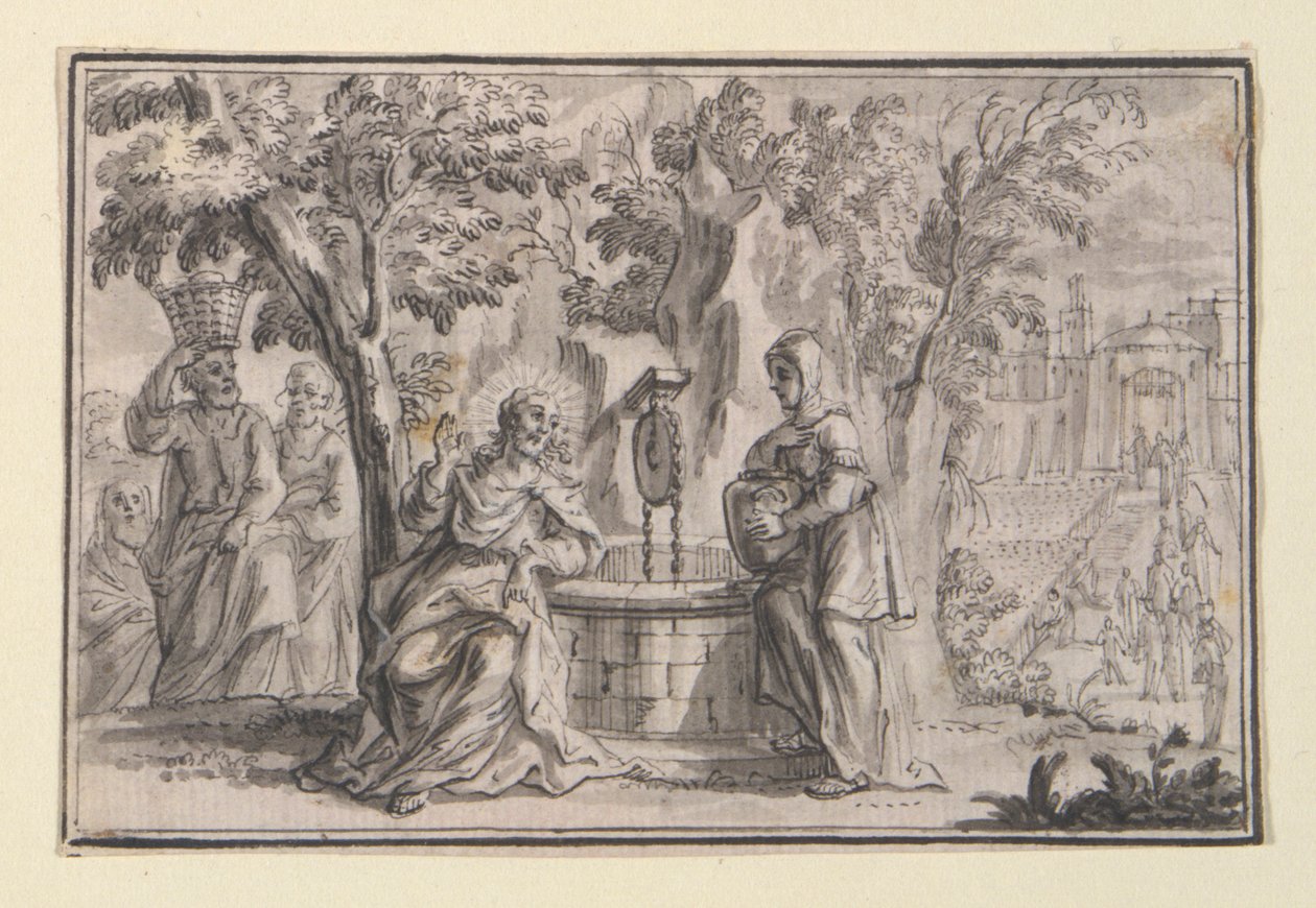 Christ and the Samaritan Woman (John 4), one of four scenes from the Life of Christ   1336597   cs       czech Successfully Translated  Original: Portrait of a Young Man Wearing a White Cap Translat: Portrait of a Young Man Wearing a White Cap 1271727 cs c od Unknown