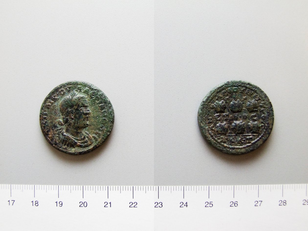 Mince Valeriana, římského císaře; Gallienus, císař římský z Anazarbusu od Unknown