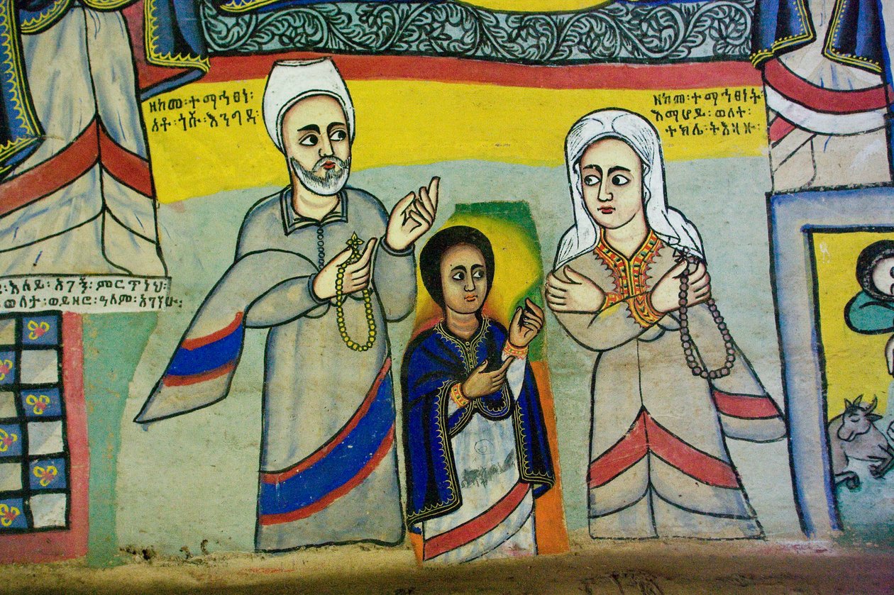 Kostel Debre Sina Maryam, Gorgora, jezero Tana, Etiopie, Afrika od Unknown