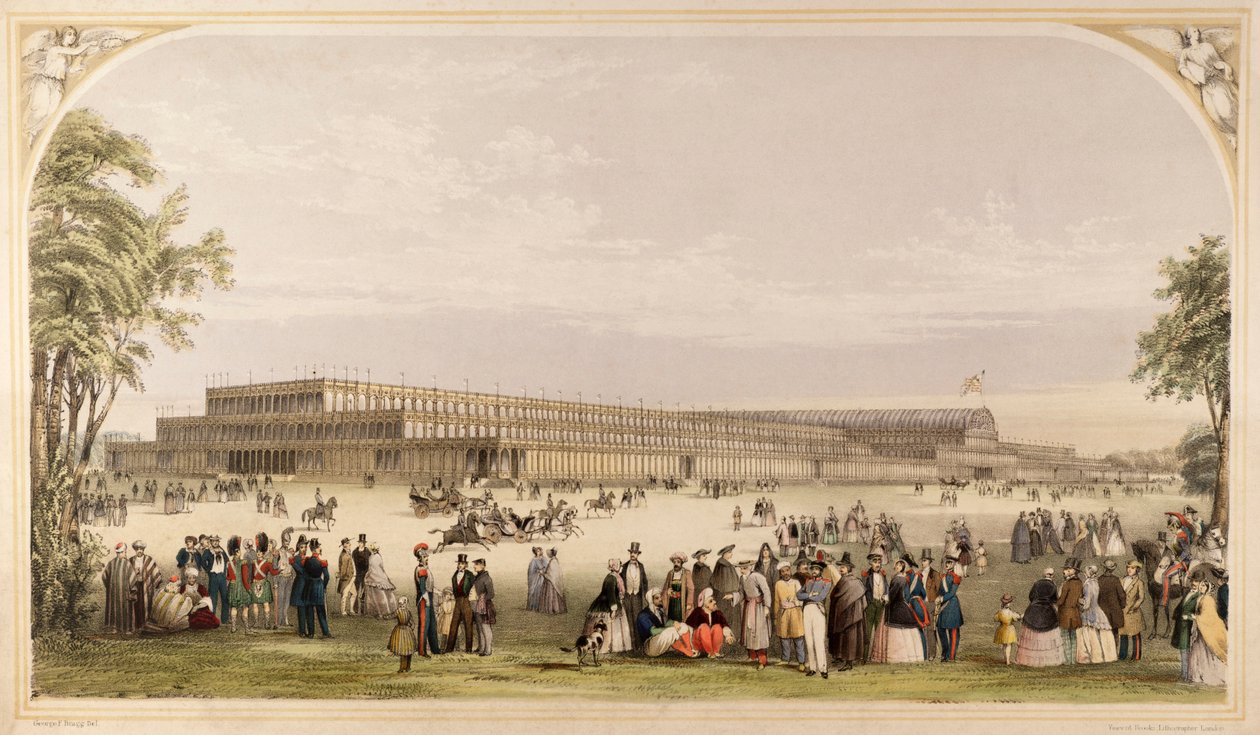 Velká výstava, Crystal Palace, Hyde Park, Londýn, 1851 od Unknown