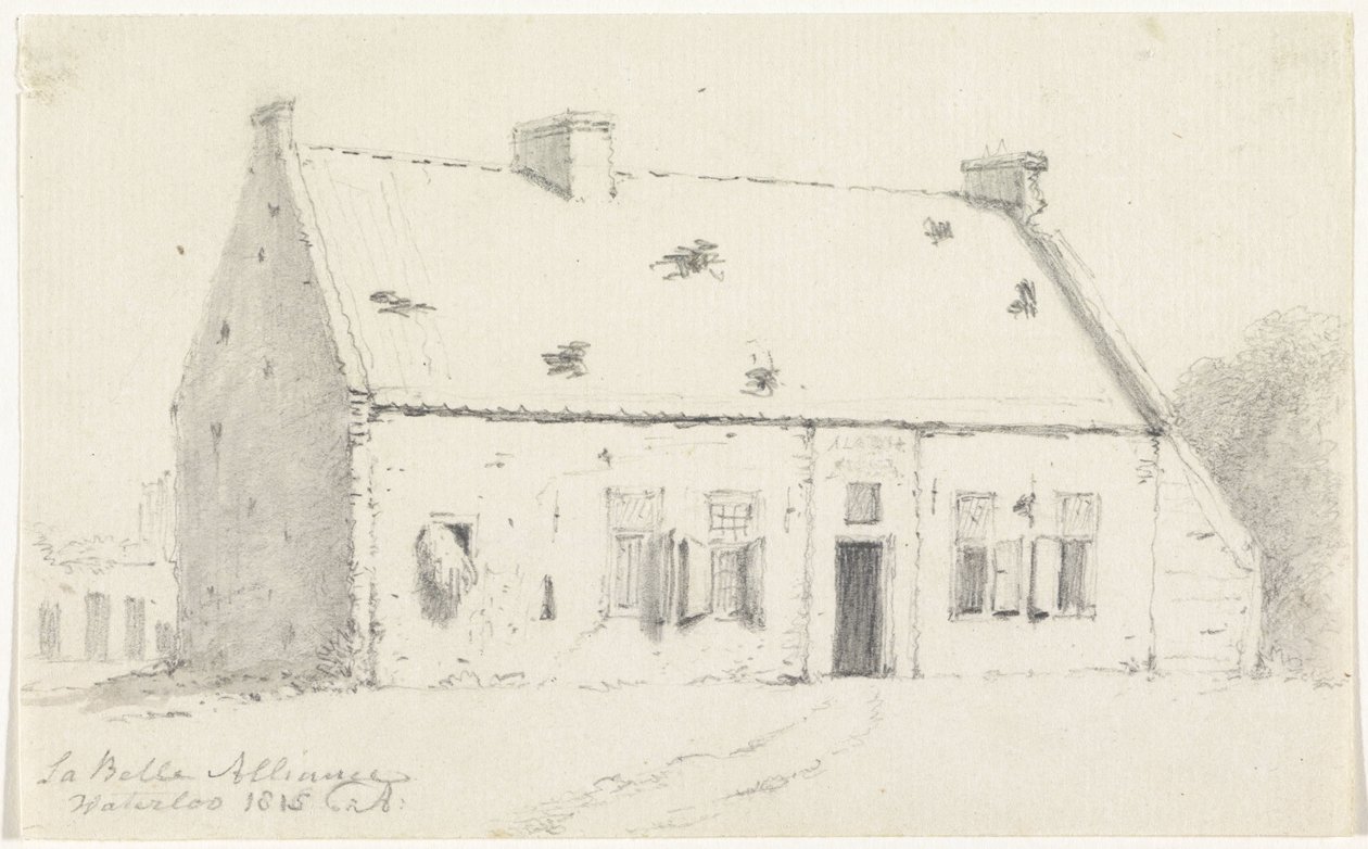 Aliance Huis La Belle La Belle Alliance / Waterloo 1815 (název na objektu) od Unknown