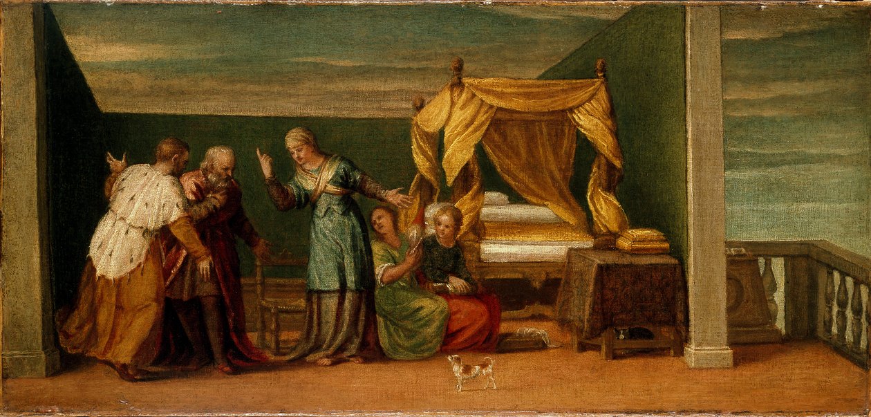 Judith přijímá Antiky z Betulie, 16. století od Unknown
