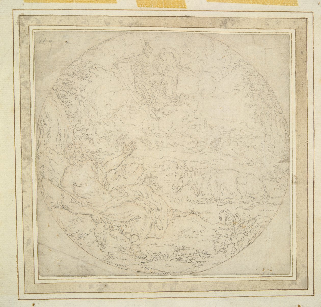 Juno s pávy ukazuje Io Jupiterovi od Unknown
