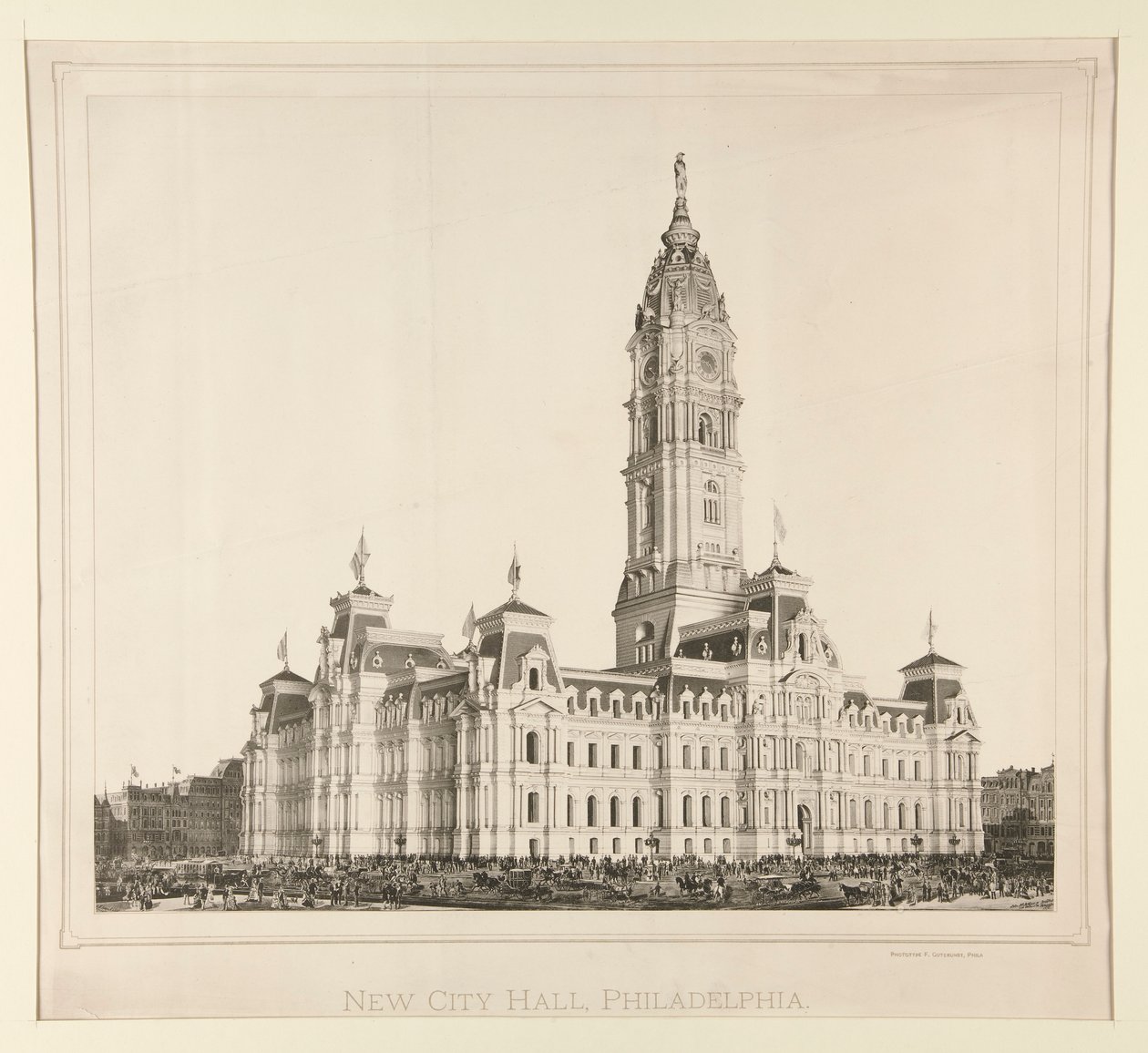 Nová radnice, Philadelphia od Unknown