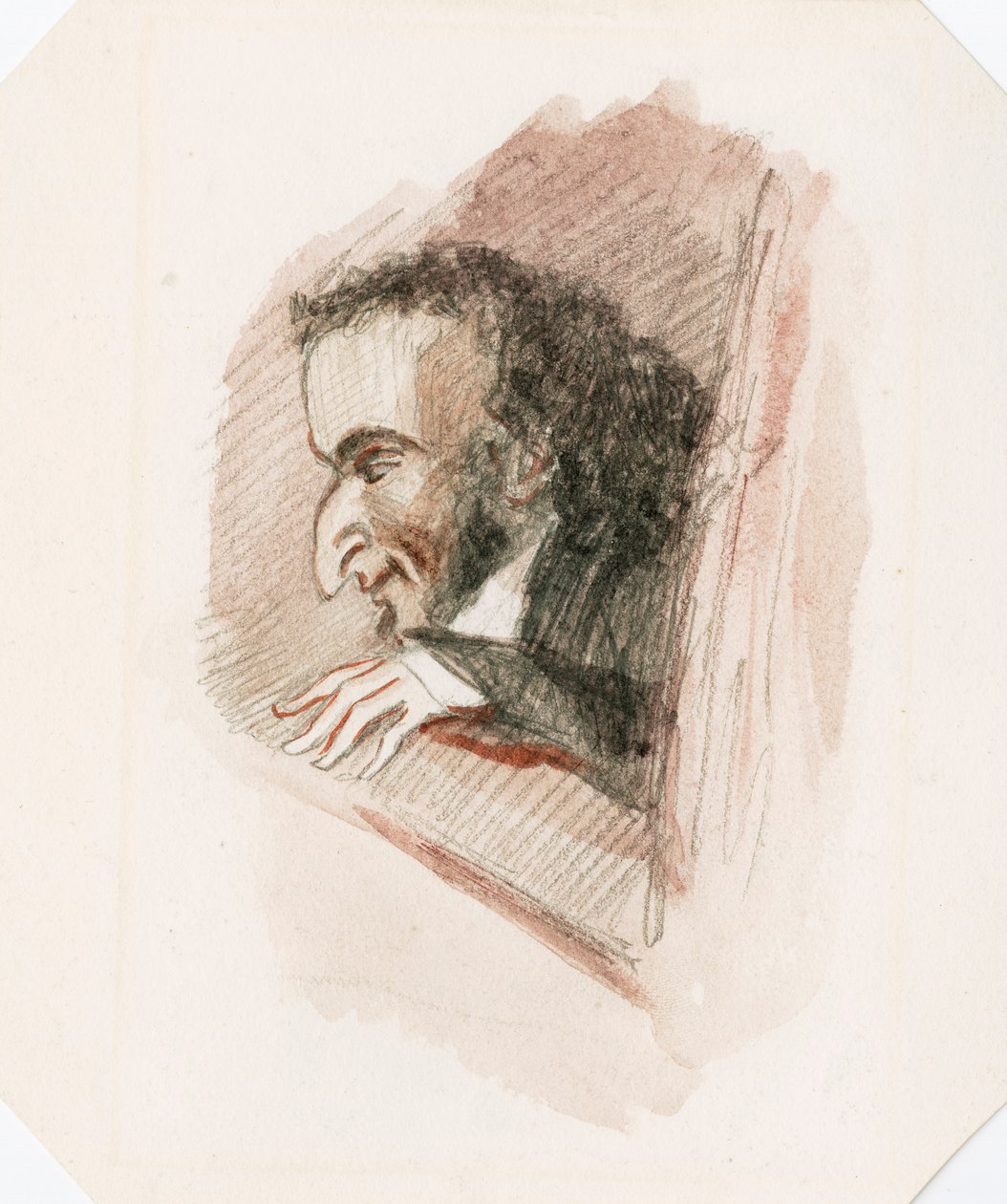 Niccolo Paganini - portrét od Unknown