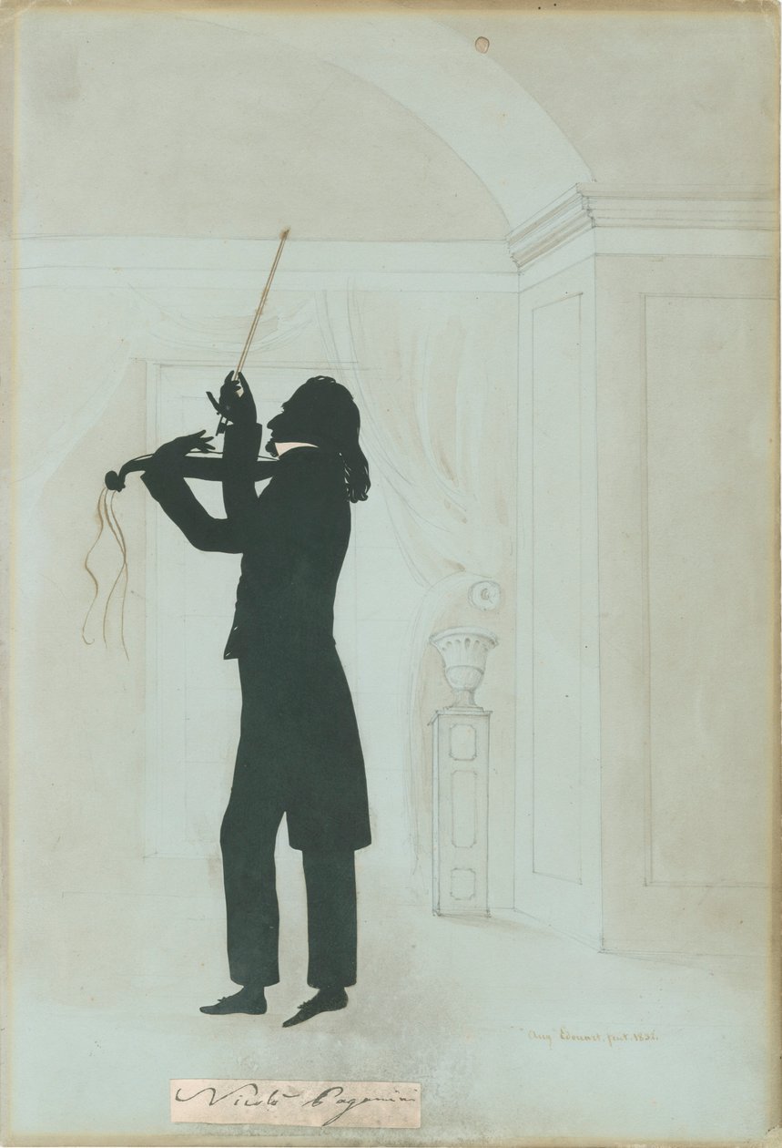 Niccolo Paganini - silueta od Unknown