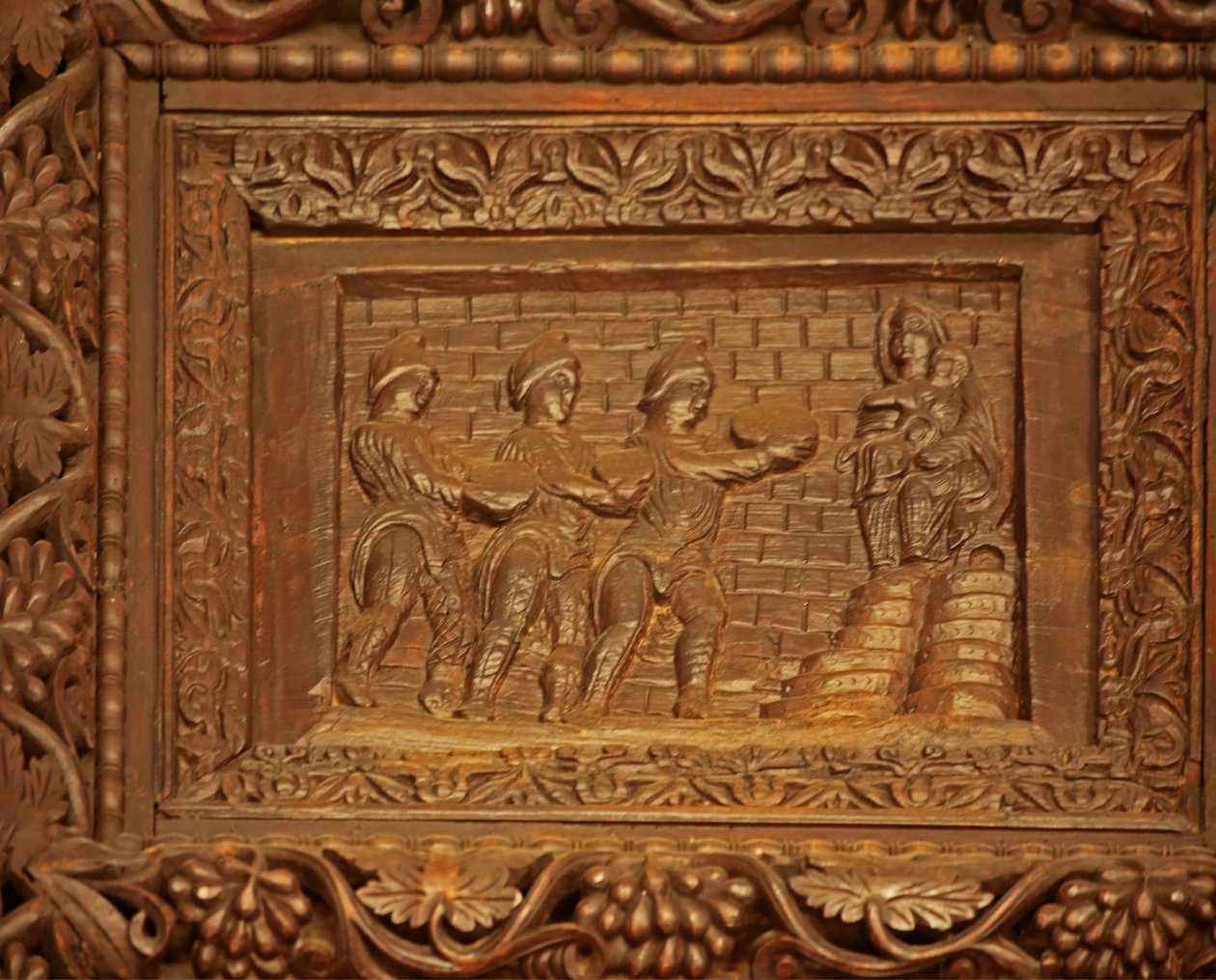Panel ze dveří 5C: Klanění tří králů od Unknown