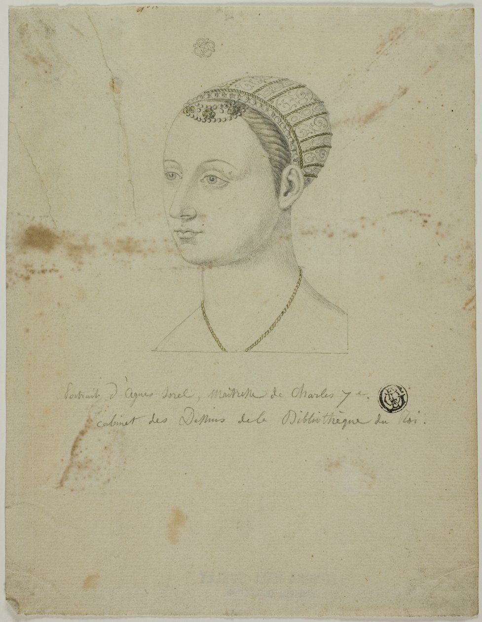 Portrét Agnes Sorel od Unknown