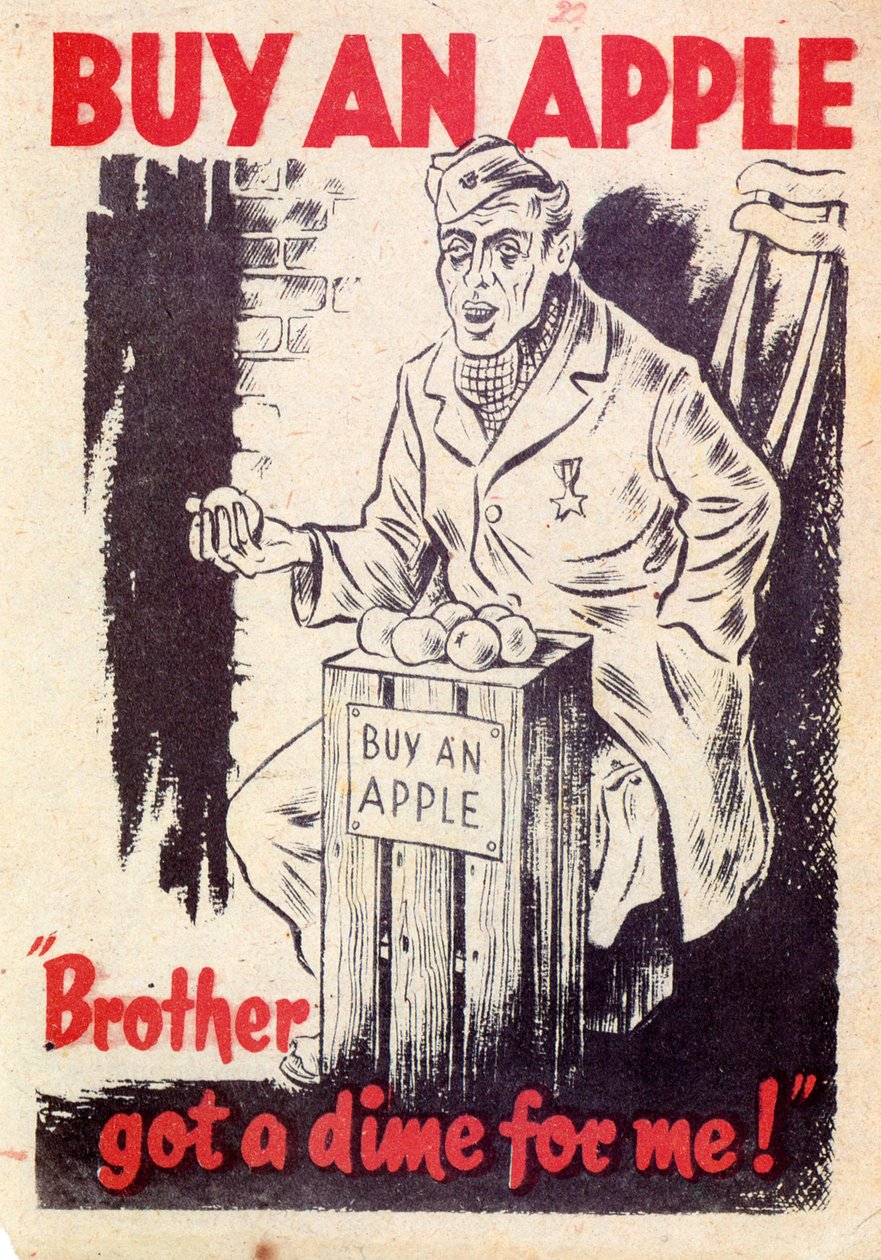 Propaganda. Kupte si jablko. Bratr za mě dostal desetník! 1940 od Unknown