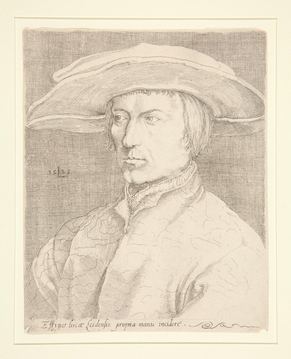Self-Portrait of the Artist, 1525 [Portrét muže, tzv. Lucas van Leyden, autoportrét] od Unknown