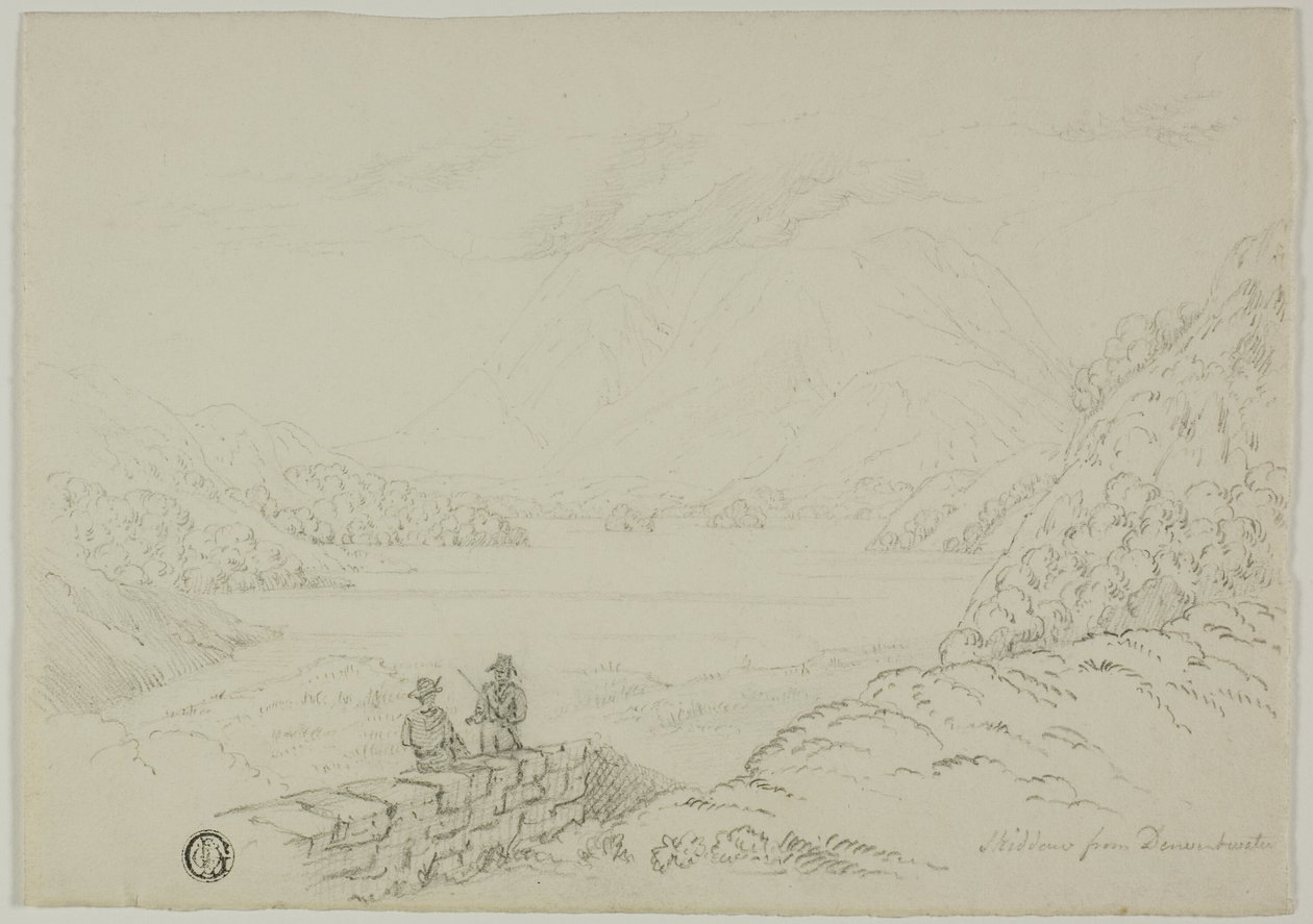 Skiddaw z Derwentwater od Unknown