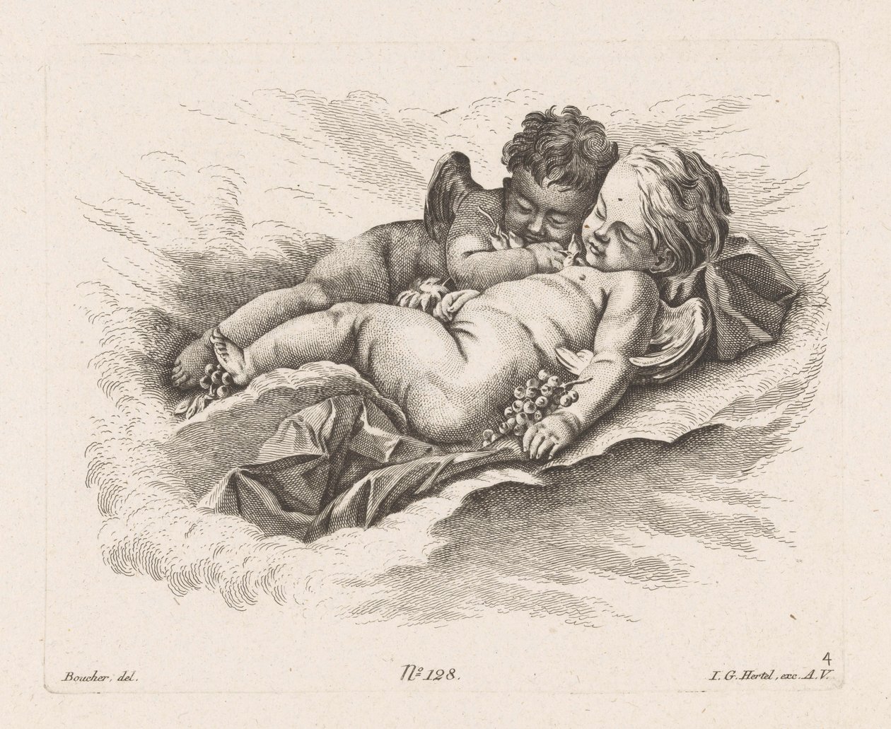 Slapende putti Putti (název série) od Unknown