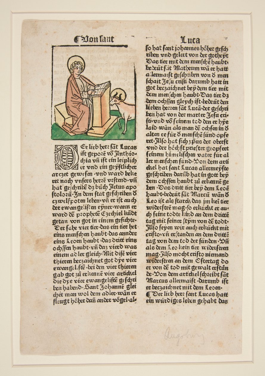 Svatý Lukáš. Ilustrace ke zlaté legendě (Jacobus da Voragine). od Unknown