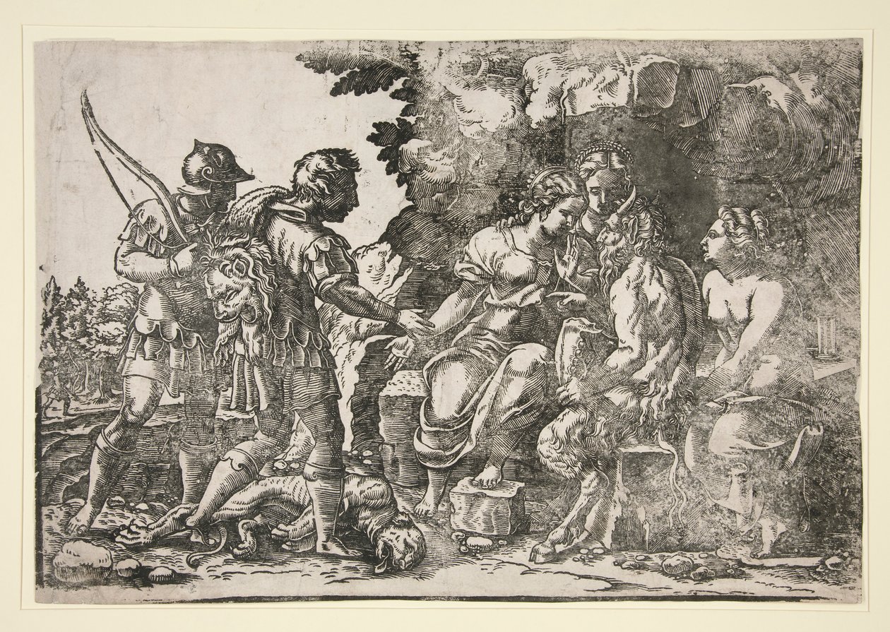 Thetis doporučuje Achilla do opatrovnictví Chirona od Unknown