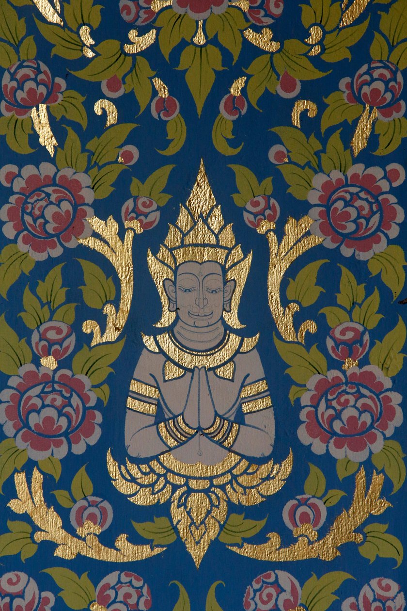 Wat Ampharam, Hua Hin. Chrámová výzdoba. Thajsko. od Unknown