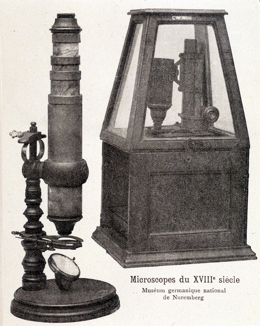 Mikroskopy z 18. století: Národní germánské muzeum v Norimberku. od Unknown artist