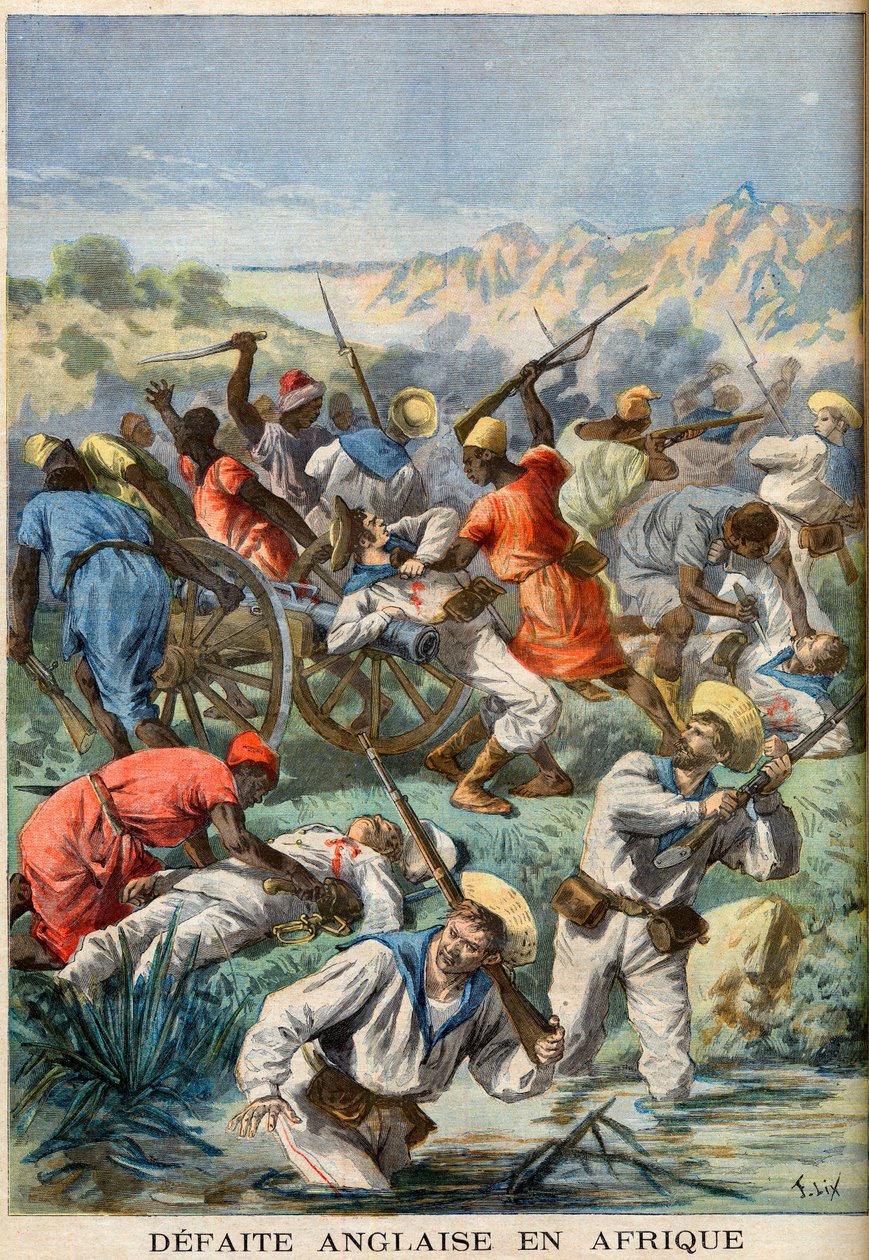 Britská porážka v Africe od Unknown Artist