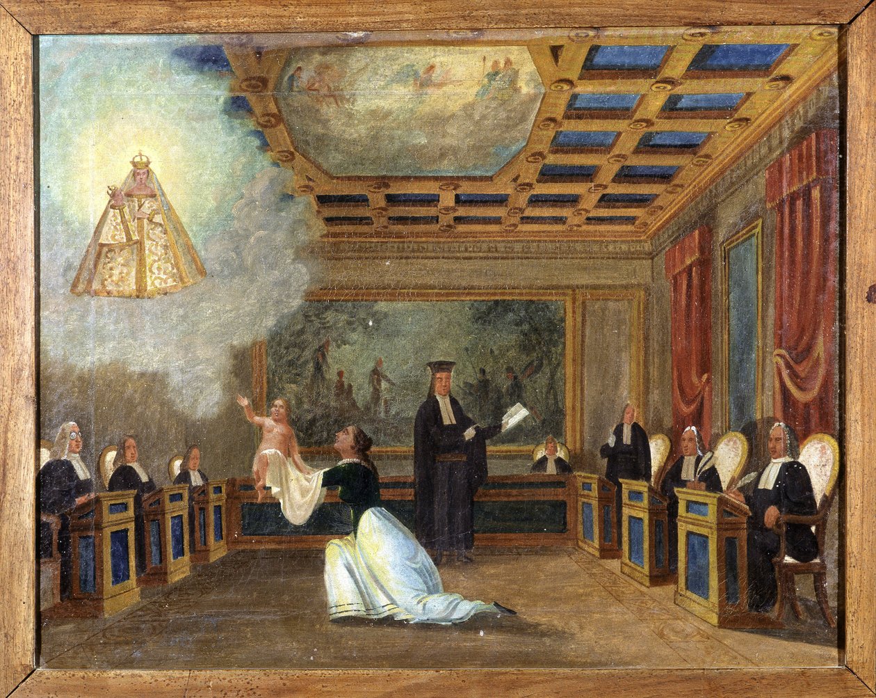 Dítě postavené před soud – ex-voto Notre Dame de Laghet od Unknown artist