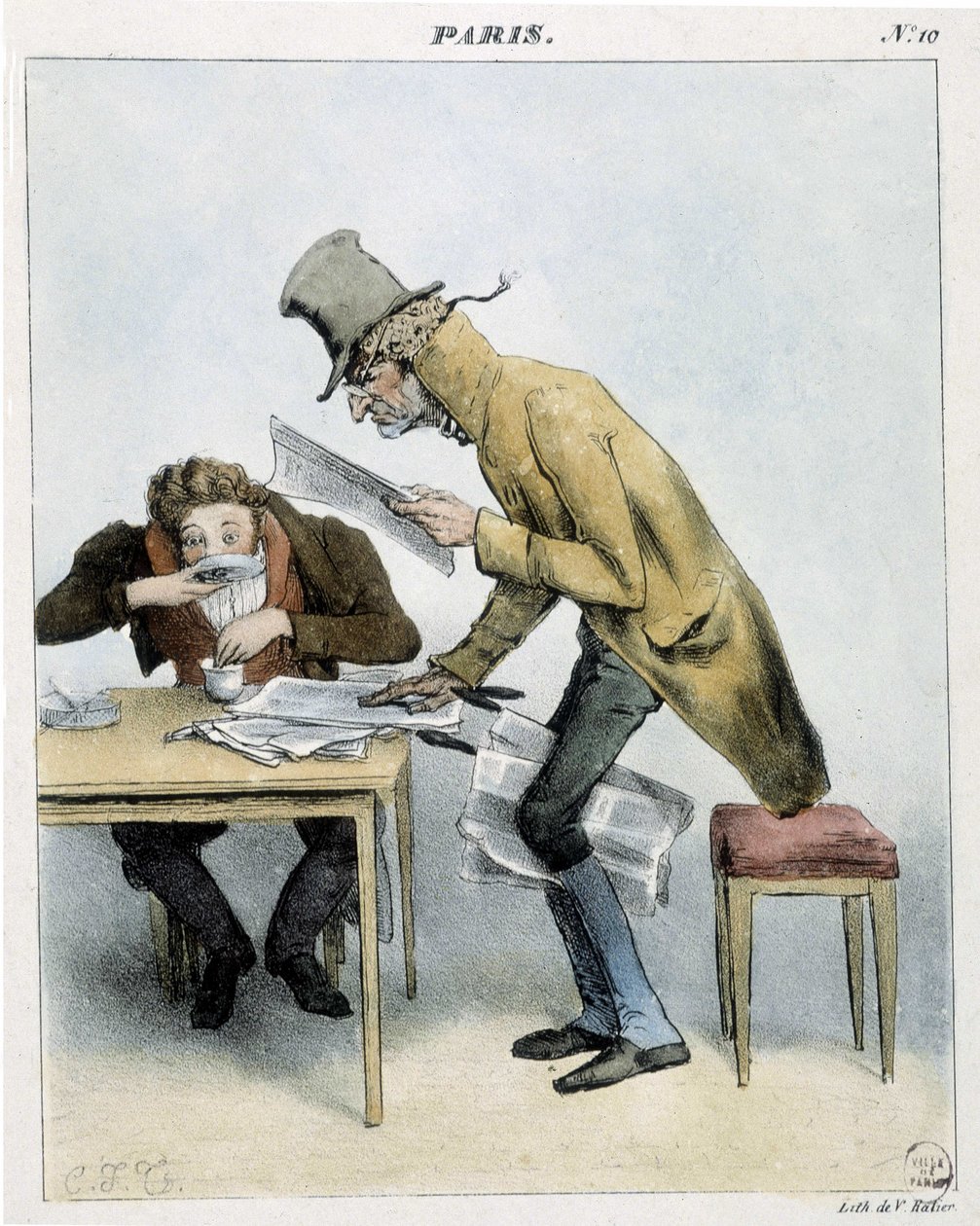 Drapák kávy Momus v Paříži - 1821, Carnavalet od Unknown artist