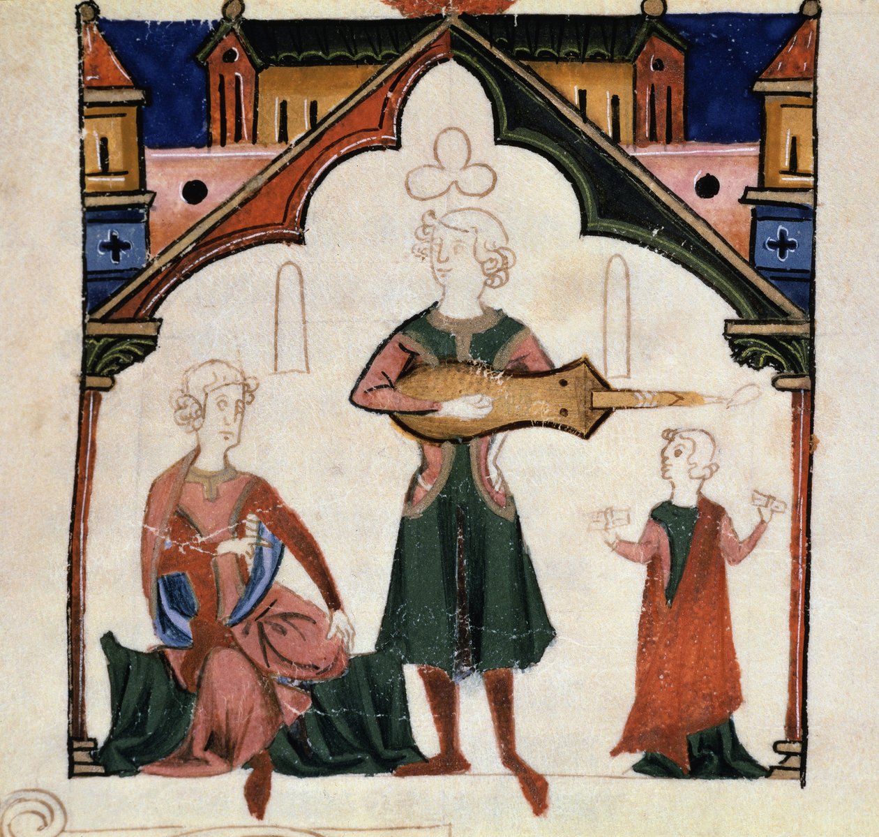 Skupina básníků a hudebníků (Miniature od Unknown artist