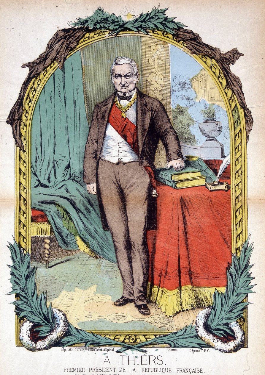 Adolphe Thiers (1797-1877), francouzský politik, novinář a historik. od Unknown artist
