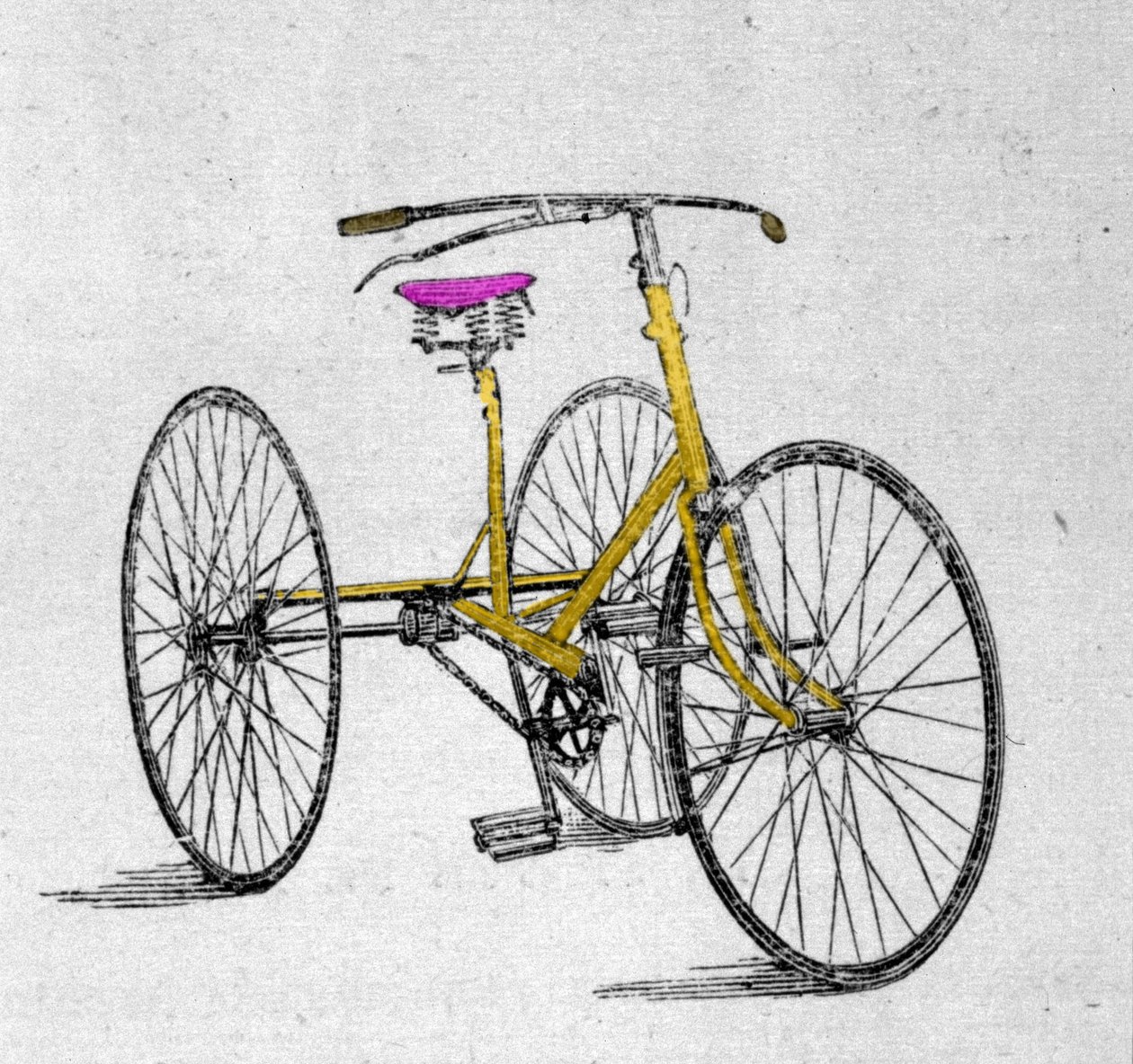 Pokročilý model tříkolky. od Unknown artist