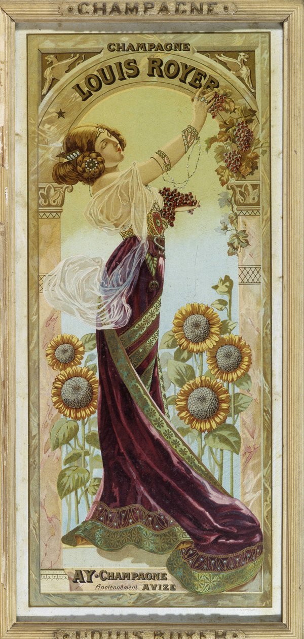 Reklamní plakát na šampaňské Louis Royer, konec 19. století od Unknown artist
