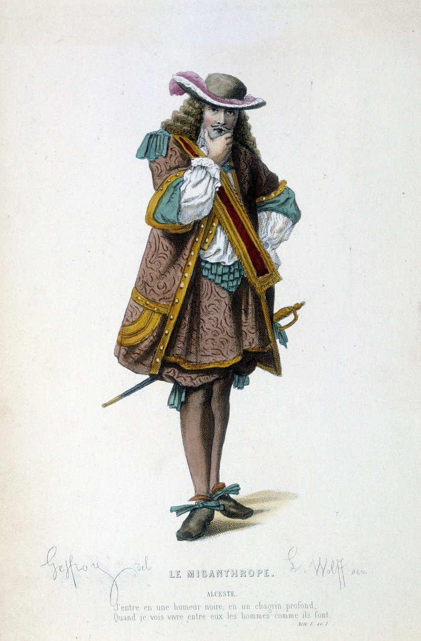 Alceste v "" misantrop "" od Molièra od Unknown artist