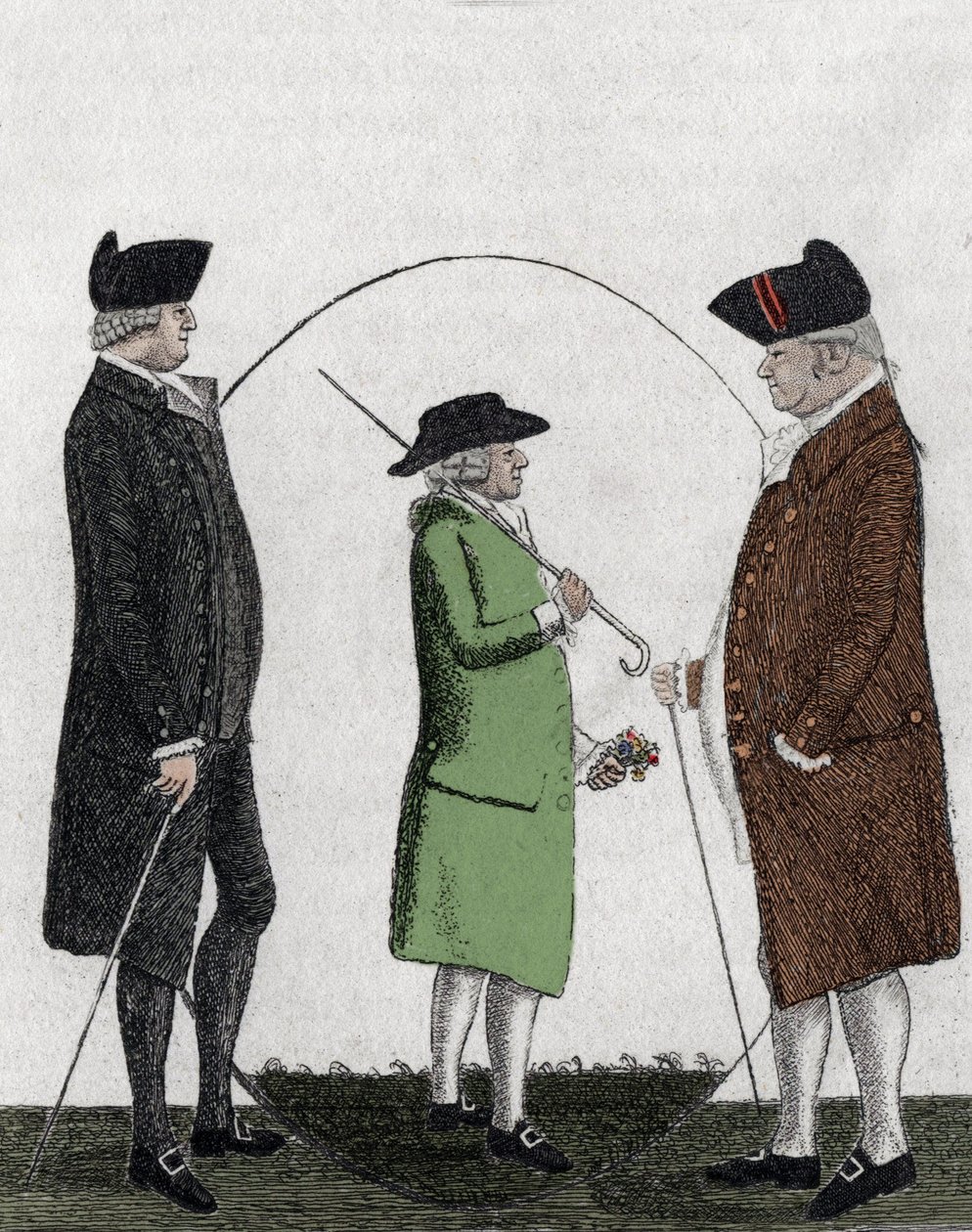 Alexander Gordon, lord Rockville (1739-1792); Adam Smith (1723-1790) - rytina - 19. stol od Unknown artist