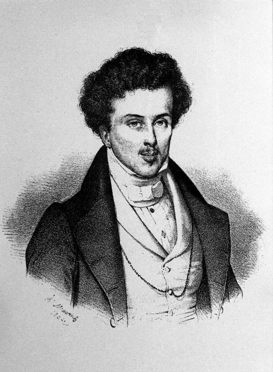 Alexandre Dumas ve věku 29 let, rytina kolem roku 1884. od Unknown artist