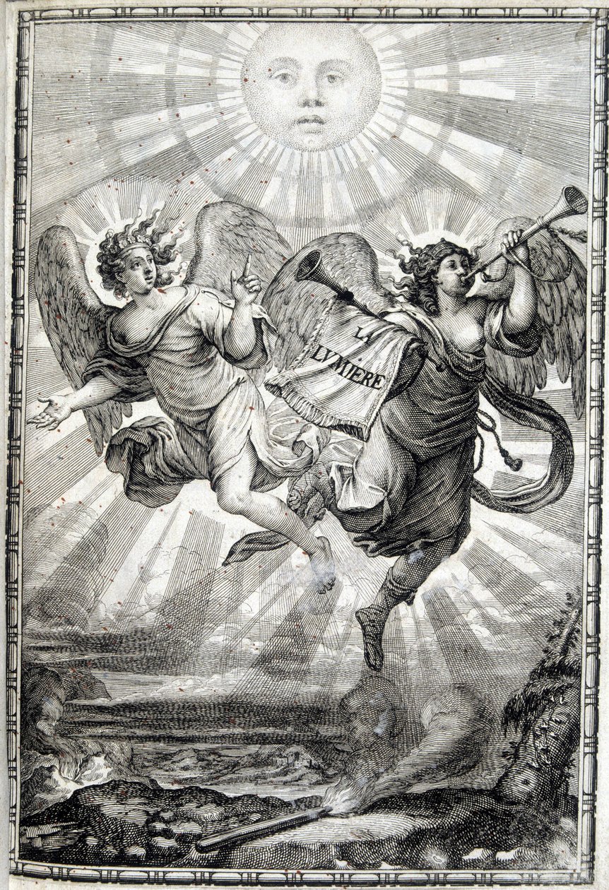 Alegorická postava světla - Světlo pro Monsignora významného kardinála Julese Mazarina (Giulio Raimondo Mazzarino nebo Mazzarino) (1602-1661) od Unknown artist