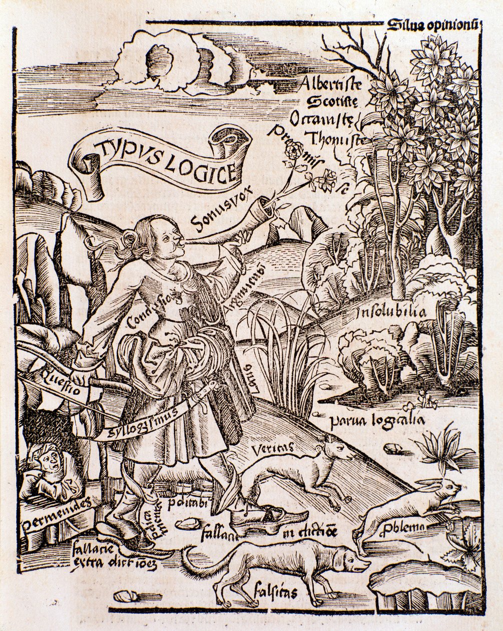 Alegorie logiky z Margarita philosophica od Gregora Reische (1508) od Unknown artist