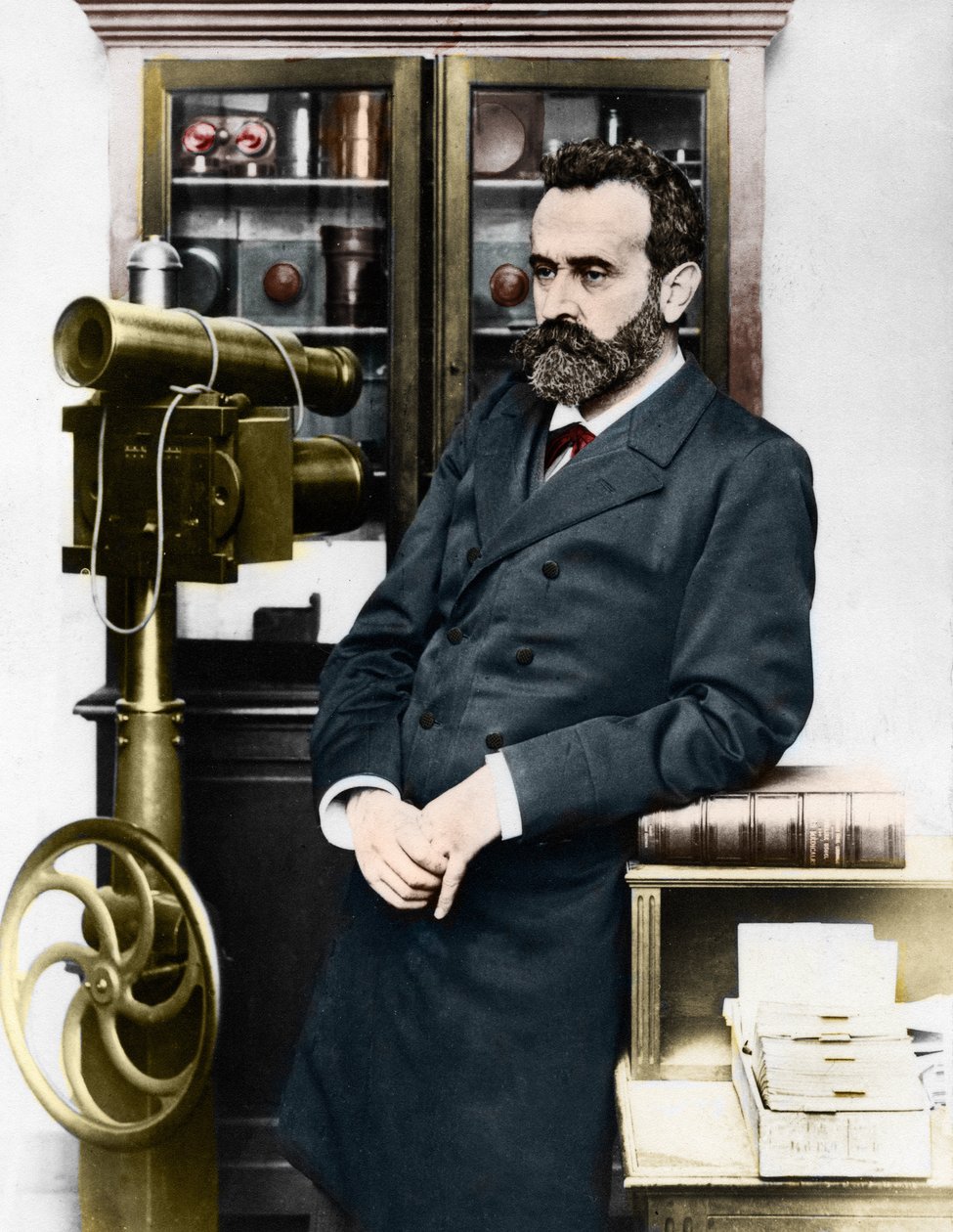 Alphonse Bertillon (1853-1914), francouzský kriminalista, který vytvořil antropometrii. od Unknown artist