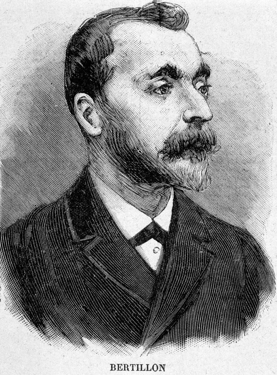 Alphonse Bertillon (1853-1914), francouzský učenec, tvůrce antropometrie. od Unknown artist