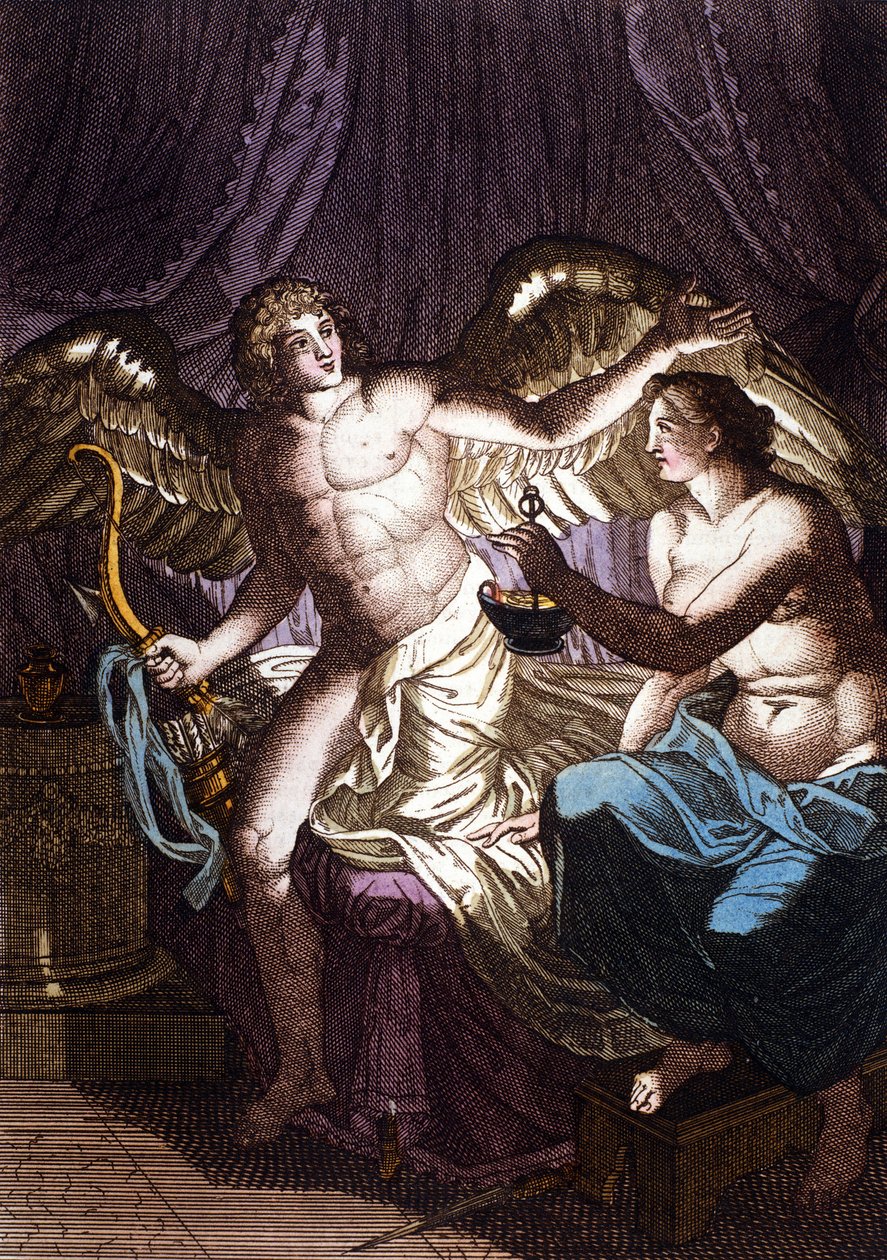 Amor a Psyché. Rytina v „Dictionnaire d