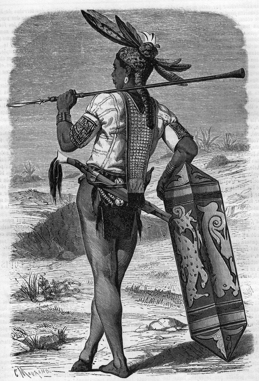 Indigene Dayak obyvatel Saravak, Malajsie v 19. století v „Youth Journal“ z roku 1888. od Unknown artist
