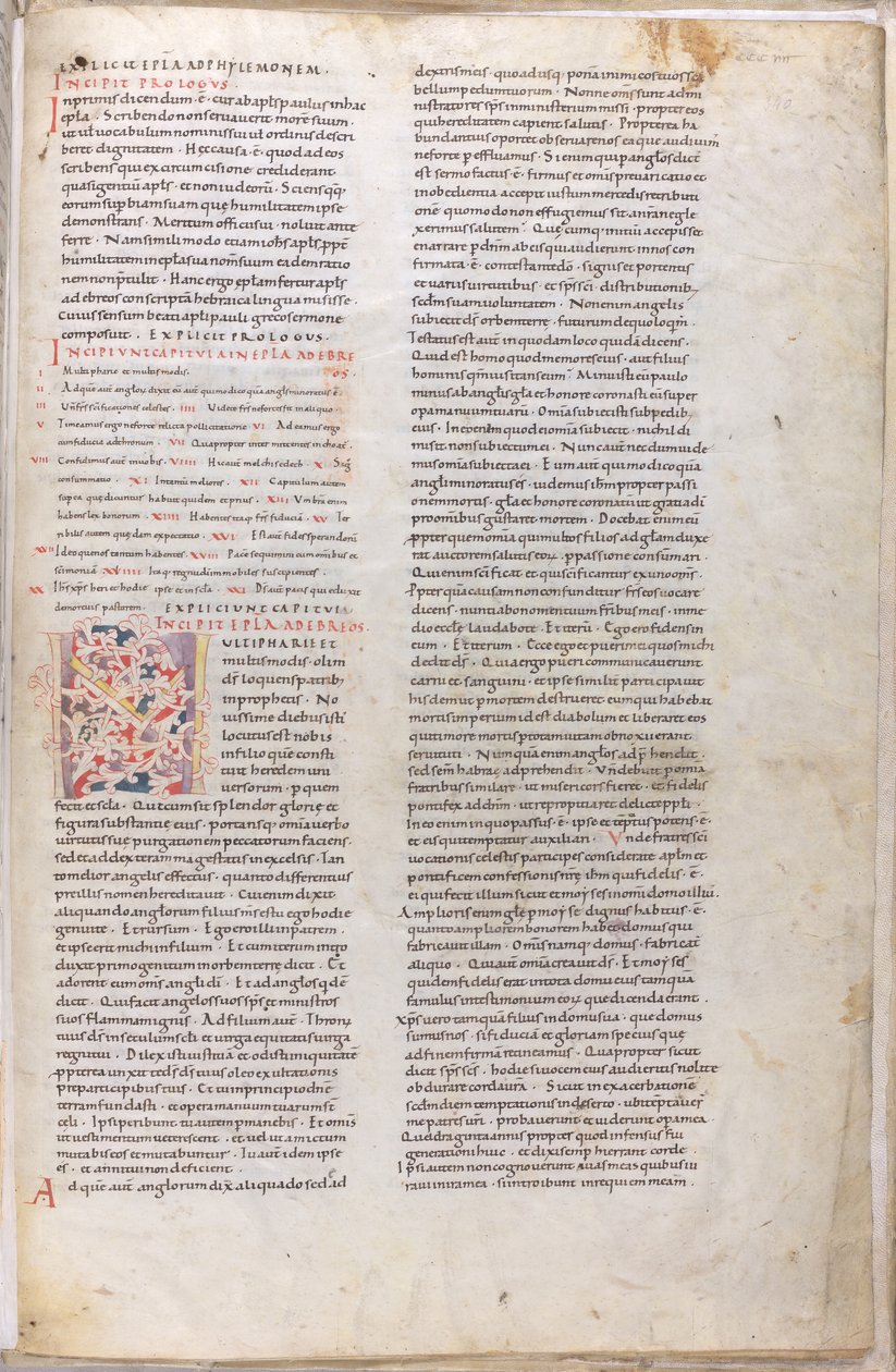 Iluminovaná stránka z Bible z 11. století od Unknown artist