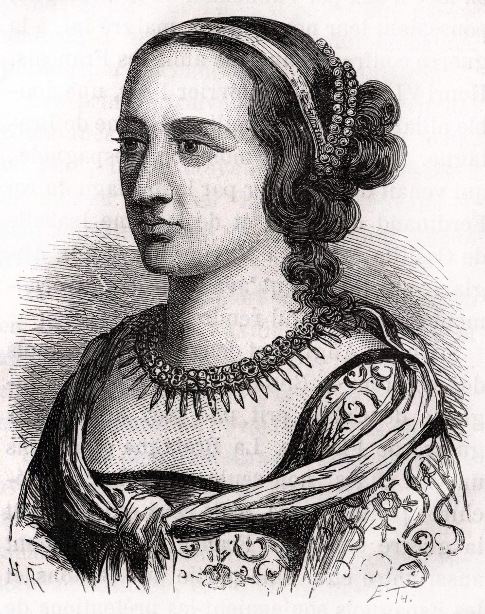Anny Francouzské, známé jako Paní z Beaujeu (1461 - 1522). od Unknown artist
